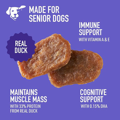 Dogswell Lifestage Senior Treats Mini Soft Strip Duck, 10 oz. Bag