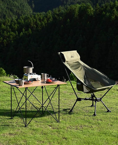 iClimb Ultralight Compact Camping Folding Table with Carry Bag (Reinforced Nature - XL)