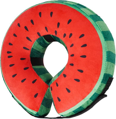 Recovery Donut Collar for Dogs & Cat,Inflatable Dog Collar Alternative After Surgery,Soft Cone for Large Medium Small Pet(Watermelon,X-Large)
