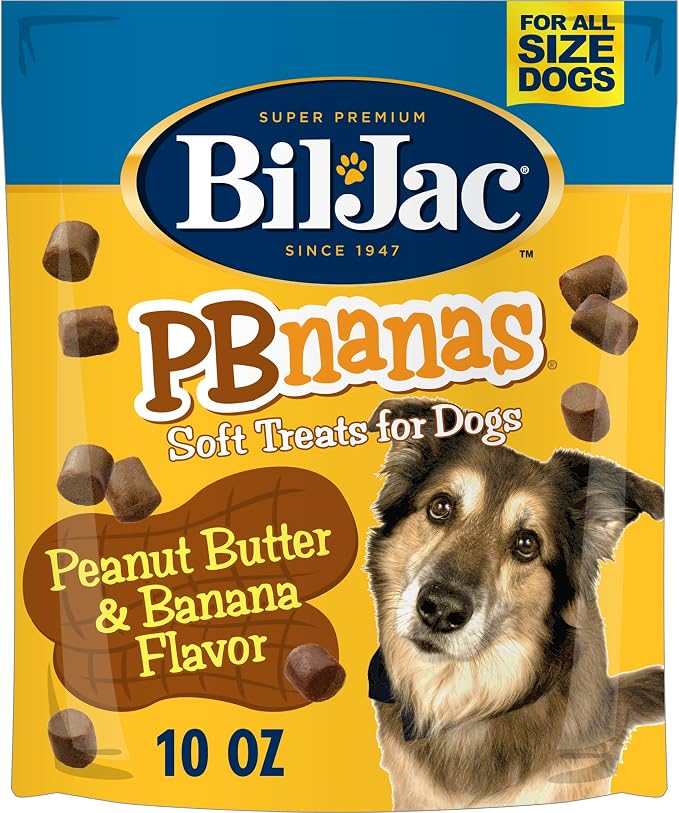 PB-Nanas Soft Dog Treats | Peanut Butter & Banana Flavor | 10 oz