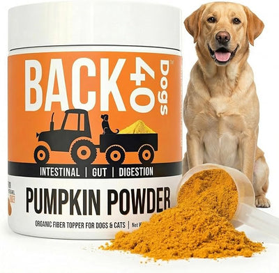 Pumpkin Powder for Dogs - Powder Pumpkin Dog Food Toppers - Rich in Fiber Supplement Helps with Gut & Digestion, Nutrient Absorption, Diarrhea, Constipation & Upset Stomach- 8.1oz- Made in USA