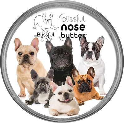 The Blissful Dog French Bulldog Nose Butter, Versatile Dog Nose Balm for Dry Nose, Handcrafted Nose Moisturizer, Easy-to-Apply Dog Essentials, Unscented, 16 oz.