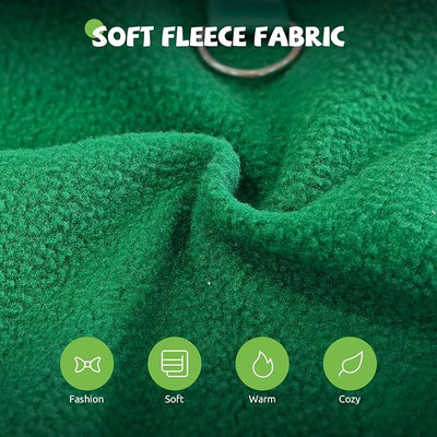 Cute Dog Fleece Sweater with D-Ring, Fall Winter Dog Clothes Tuxedo Costume with Bowtie, Soft Puppy Sweatshirt Corgi Bulldog Apparel Dachshund Outfits for Small Medium Large Dogs(Green,3XL)