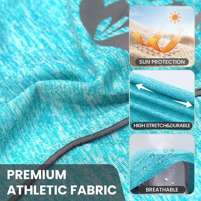 PETCARE Sun Protection Dog Shirts for Small Dogs Quick Dry Soft Stretchy Dog T-Shirts with Reflective Label Tank Top Sleeveless Vest Pet Clothes, Athletic Fabric, Blue, M (Chest 17" Length 13.8")