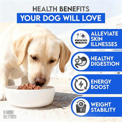 Know Better Beef Recipe Homemade Dog Food Premix - Complete Raw or Homemade Dog Meal Mix for Small Dogs - Puppies & Adults - Easy-to-Prepare Balanced Nutrition - Pet Supplies - 4.8 Oz