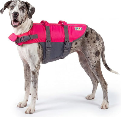 Outward Hound Granby Splash Pink Dog Life Jacket, XL