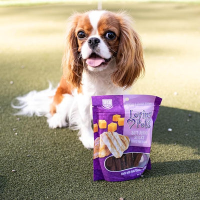 Loving Pets Soft Jerky Dog Treats – Real USA-Sourced Meat Dog Snacks for Training, Puppies & Everyday Reward – Soft, Chewy Dog Treats for Small, Medium & Large Dogs – Wheat & Corn Free