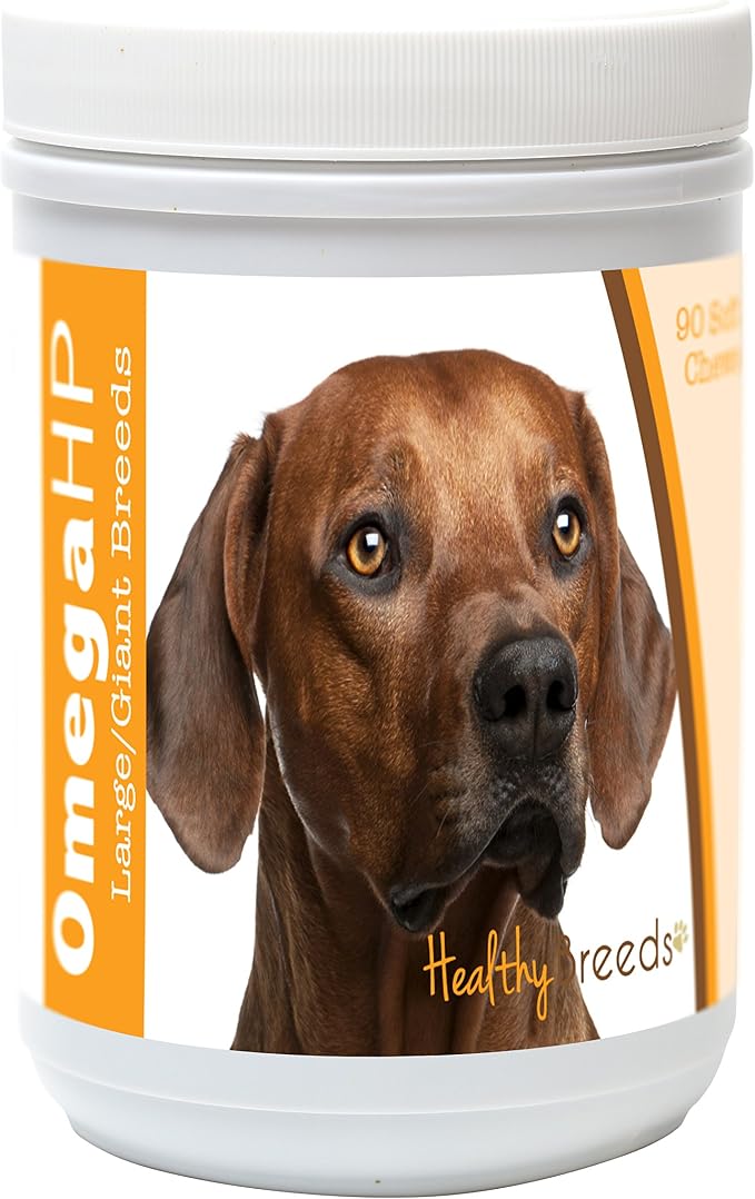 Rhodesian Ridgeback Omega HP Fatty Acid Skin and Coat Support Soft Chews 90 Count