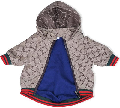Dog Hoodie Classic Designer Puppy Coat Luxury Puppy Clothing Warm Pet Dog Coat Zipper Design Easy On/Off Teddy Clothing Chihuahua Clothes French Bulldog Clothes S