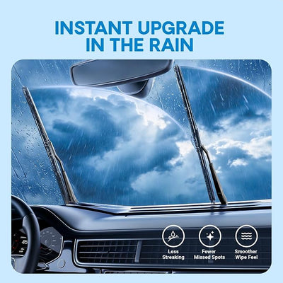 5 PLUS 24 and 18 Inch Front Wiper Blades 2-Pack, Size Pair Options | Windshield Wiper Size Pairs, Multi-Adapter Design, Smooth Wiping, All-Weather Performance, Easy Install