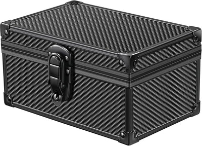 Faraday Signal Blocking Box for Car Keys, Carbon Fiber Black | Faraday Box for Car Keys, RFID Signal Blocking Box, Anti-Theft Shielding Cage, Large