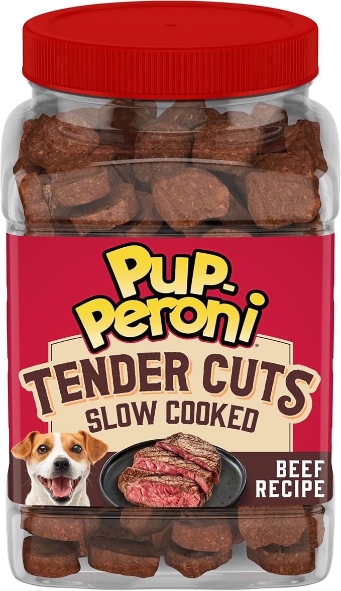 Tender Cuts, Beef Recipe Dog Treats Slow Cooked for 4 Hours, 20 Oz. Canister
