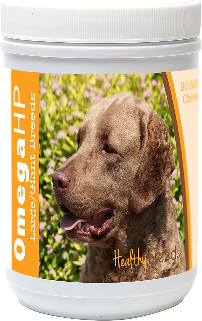 Chesapeake Bay Retriever Omega HP Fatty Acid Skin and Coat Support Soft Chews 90 Count