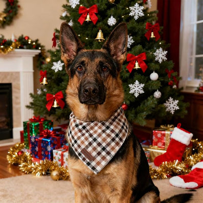 Unique style paws Dog Bandana, 1PC Washable Square Fall Dog Scarfs for Small Medium Large Dogs Adjustable Dogs Bib Scarfs for Girl or Boy Dogs