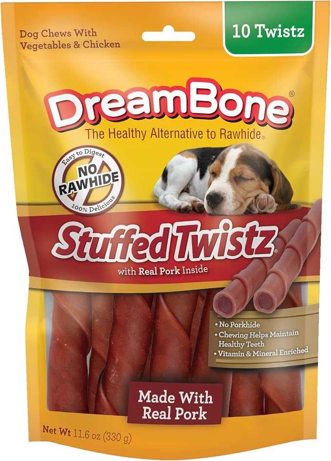 Stuffed Twistz 10 Count, Rawhide-Free Chews