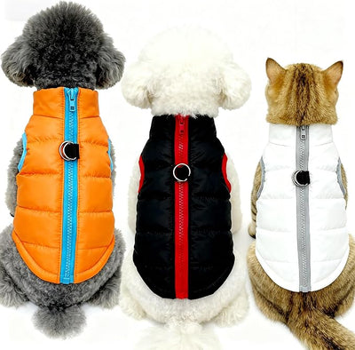 Winter Waterproof Windproof Vest Coat for Small Medium Dogs - Warm Jacket for Cold Weather (Not Suitable for Big Dogs) X-White XS