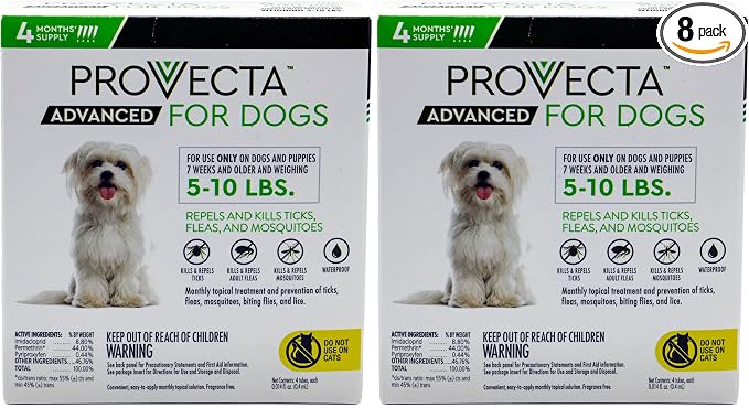 4 Doses Advanced for Dogs, Small/5-10 lb (Pack of 2)