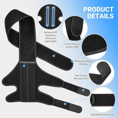Dog Knee Brace for Back Leg, Adjustable Elbow Braces with Stabilizers, Canine Joint Support for Torn ACL, Luxating Patella, Arthritis, Ligament Injury and Post-surgery Recovery, Universal (S)