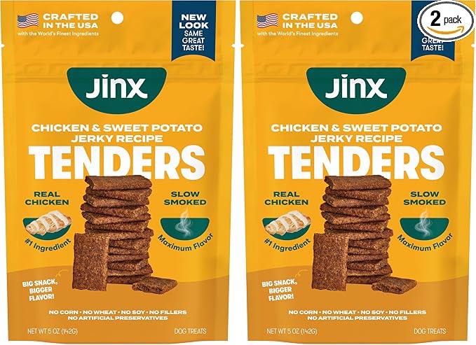 Chicken Tenders Jerky Dog Treats – Soft & Chewy, All Natural Dog Jerky Treats with Cage-Free Chicken - Pet Products for All Dogs (Puppies, Adults & Seniors) - 5oz (Pack of 2)