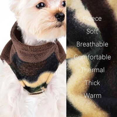 XXS Dog Sweaters for Small Dogs Girl Dog Clothes for Small Dogs Boy Girl Winter Stretch Sweatshirt Warm Puppy Sweater for Chihuahua Teacup Yorkie Pet Outfit Clothing Apparel (XX-Small, Camouflage)