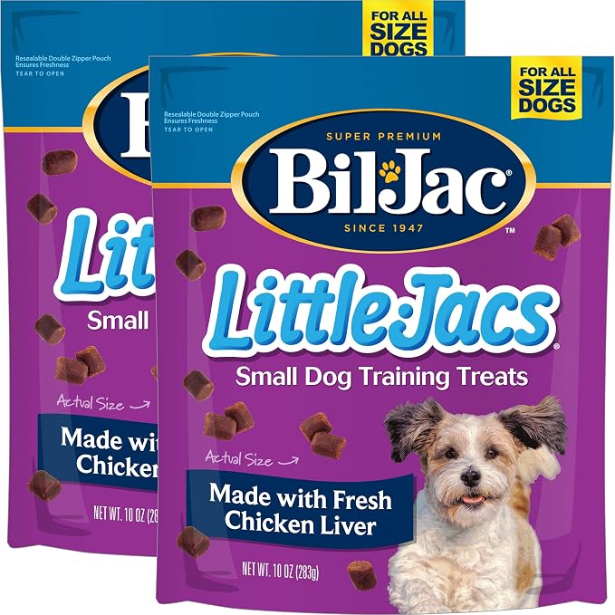 Little Jacs Small Dog Training Treats, Chicken Flavor, Made with Chicken Liver, 10oz (2 - Pack)