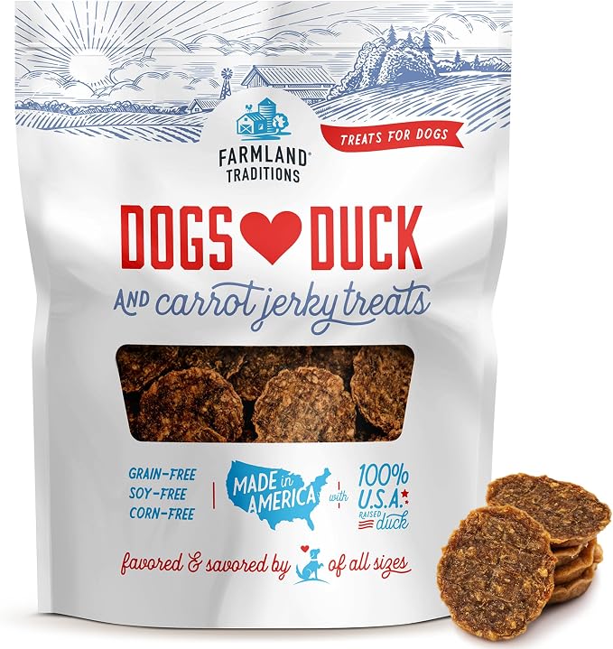 Filler Free Dogs Love Duck & Carrot Premium Jerky Treats. (13.5 oz)