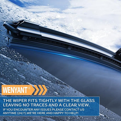 22" + 17" Replacement For Subaru Impreza 2002-2007 Chevrolet Cavalier 1995-2005 Cobalt 2005-2010 Front Windshield Wiper Blade Original Equipment Automotive Replacement J/U Hook Blades 2 Pack
