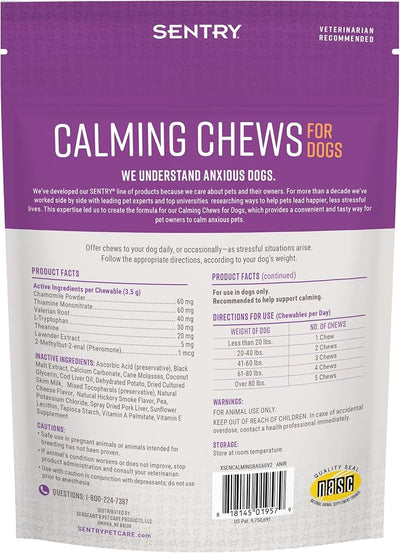 Sentry Calming Chews for Dogs,