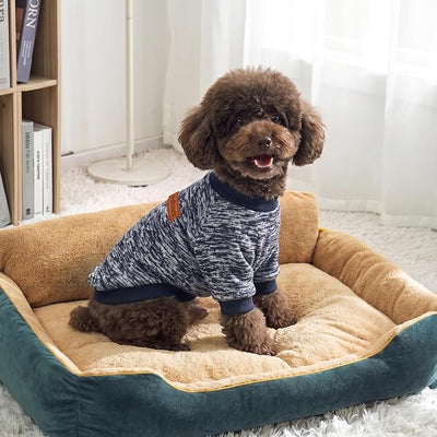 1 Pack Dog Sweaters for Small Dogs Girl Boy Winter Fleece Clothes Warm Soft Dog Sweatshirt Outfit for Dogs Cats Pet Apparel