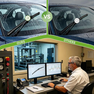 OEM QUALITY 24" + 16" PARRATI Premium All-Season Windshield Wiper Blades (Set of 2)
