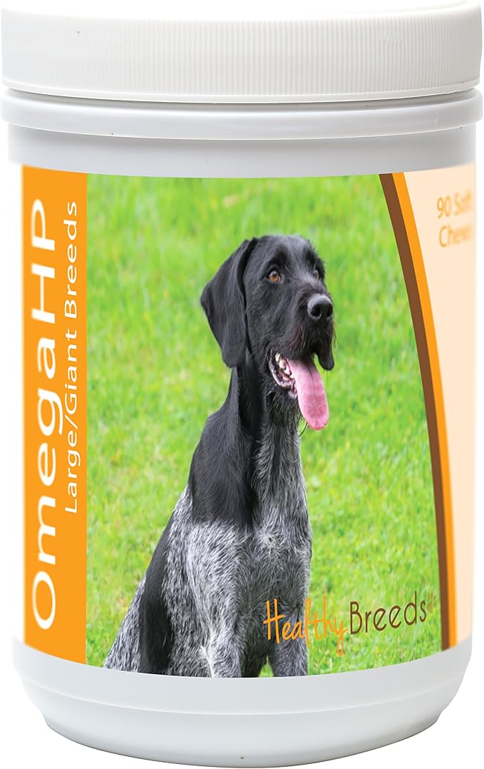 German Wirehaired Pointer Omega HP Fatty Acid Skin and Coat Support Soft Chews 90 Count