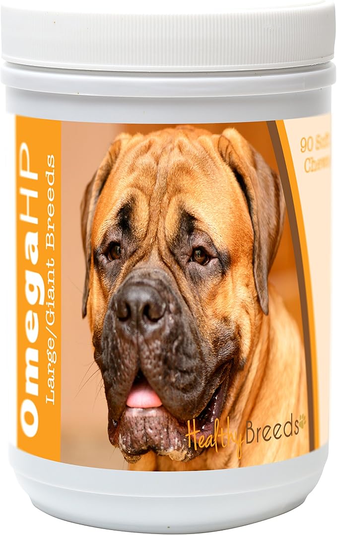 Bullmastiff Omega HP Fatty Acid Skin and Coat Support Soft Chews 90 Count