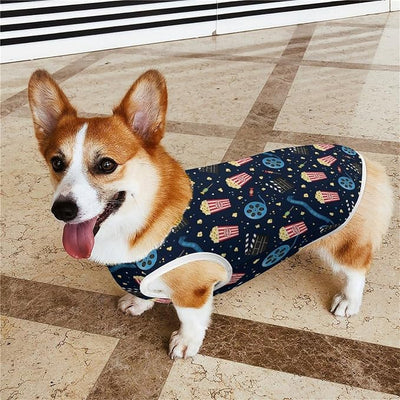 Pet Vest for Dogs, Cinema Popcorn Movie Soft Breathable Puppy Sleeveless Clothing for Small Medium Pets, X-Large