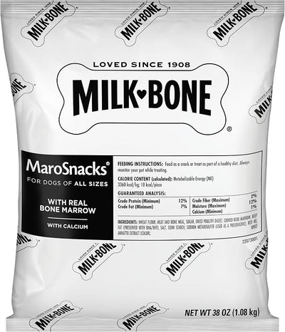 Milk-Bone MaroSnacks Dog Treats, 38 Ounce Refill Packs (Pack of 2)