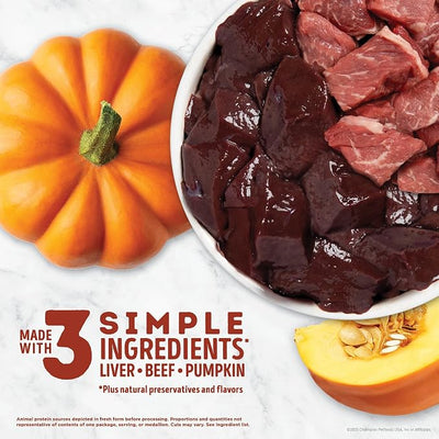 ACANA Singles Grain Free Dog Treats Limited Ingredients & Freeze-Dried Beef & Pumpkin 3.25oz Bag