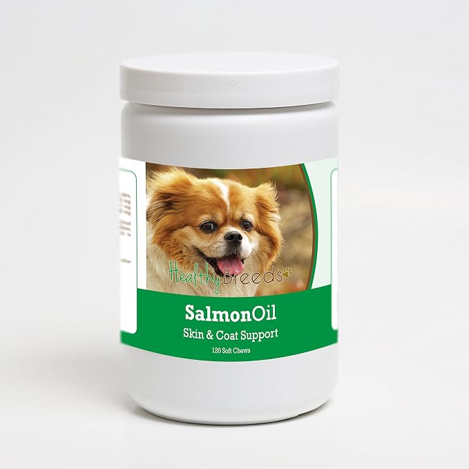Healthy Breeds Tibetan Spaniel Salmon Oil Soft Chews 120 Count