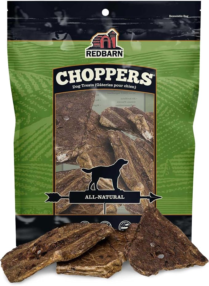 Pet Products Natural Choppers Beef Lung Chew Treats for Dogs - Premium Made in USA Rawhide-Free Single Ingredient High Protein Low Fat - 9 oz Bag