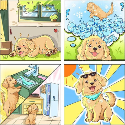 EXPAWLORER Dog Cooling Bandana - 2 Pack Instant Cooling Dog Bandanas, Chill Out Pet Cool Scarf Summer Essentials Ice Neck Cooler Wrap, Prevent Sunstroke for Small Medium Large Dogs, Green Pink L