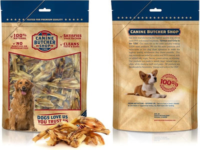 Duck Feet for Dogs (Pack of 30), Raised & Made in USA Dehydrated Duck Feet, All-Natural Dog Chews, Treats, Snacks
