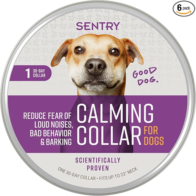 PET Care Calming Collar for Dogs, Anxiety Reducing Pheromone Collar, Releases Pheromones for 30 Days, Helps Calm During Loud Noises and Separation, 1 Count