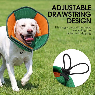 Dog Cone - Soft Cone for Dogs to Stop Licking, Pet E-Collar Alternative After Surgery, Adjustable Pet Recovery Collar for Wound Healing, Pine Green Medium
