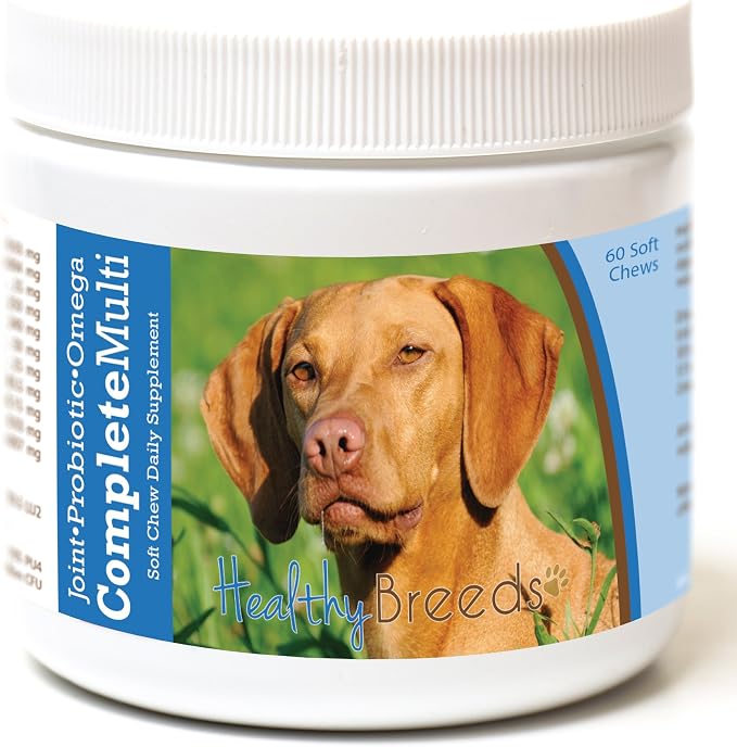 Vizsla All in One Multivitamin - Complete with Probiotics, Glucosamine, Chondroitin & Omegas - 60 Soft Chewy Treats
