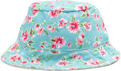 THE WORTHY DOG Watercolor Floral Hat for Dogs – Lightweight Pet Sun Hat with Adjustable Chin Strap, Soft Brim & Bright Colors - Teal, Large