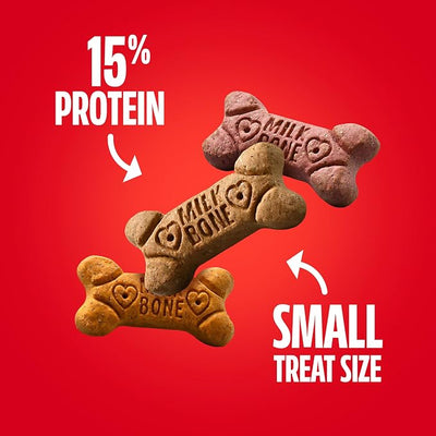 Milk-Bone Peanut Butter Flavor Dog Biscuits, Naturally & Artificially Flavored, 7 Lb. Box