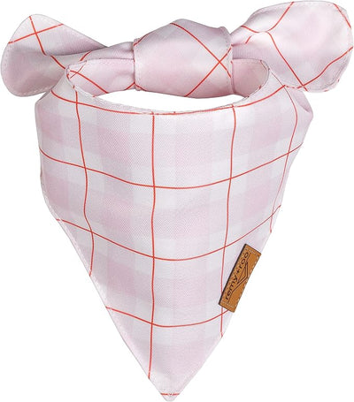 Remy+Roo Dog Bandanas - 2 Pack | Valentine's Day Sweetheart Dog Bandanas Set | Premium Durable Fabric | Patented Shape Bandanas for Dogs (Sweetheart, Large)