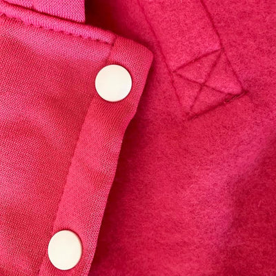 Izefia Dog Hoodie Security Clothes Tracksuit 4 Legs Jumpsuit Fleece Sweater Winter Sweat Shirt Warm Cotton Hoodies for Small Dog Medium Large Cat Magenta XXL