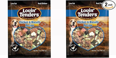 Lovin Tenders Chicken & Biscuits Recipe Dog Treats (2 Pack - 7 oz per Pack)