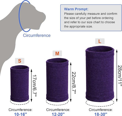 Rbenxia Dog Ear Muffs - Noise Protection & Warmth, Winter Ear Scarf (Purple, Small)