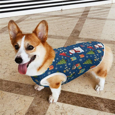 Pet Sleeveless Vest, Soft Dog Shirt for Puppies & Small Dogs, Comfortable Daily Pet Clothing Christmas Tree Bird Snowman, Small
