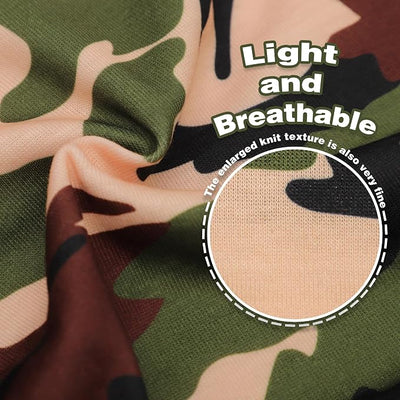 Paiaite: Stylish Sleeveless Camouflage Dog Vest for Small, Medium, and Large Breeds, Made of Polyester for Comfort, Breathability, Wrinkle Resistance, Moisture Wicking, and Elasticity Green XS